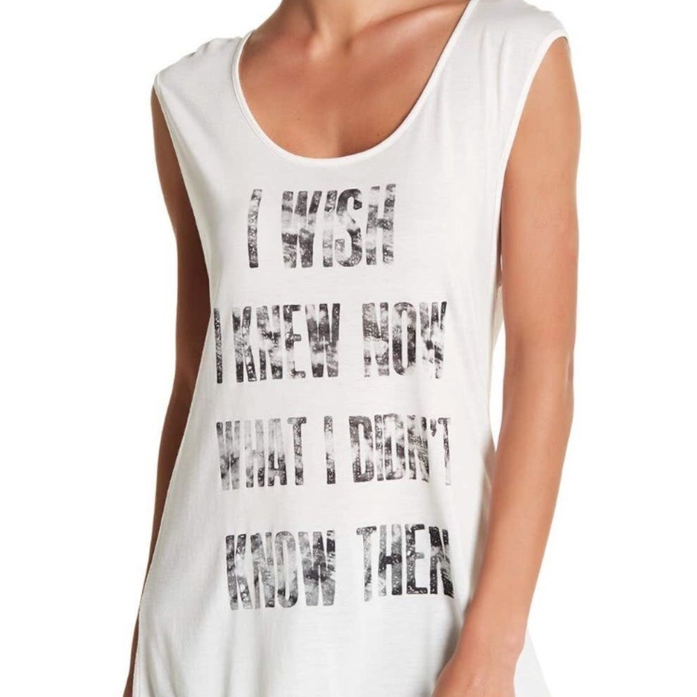 Haute Hippie White Muscle T-shirt